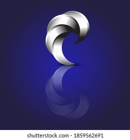 Impresionante Gradiente Abstracto Letra C Shield Company Modelo de diseño de logotipo moderno Vector Premium