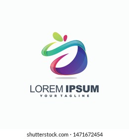 awesome abstract gradient logo design