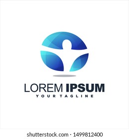 awesome abstract gradient logo design