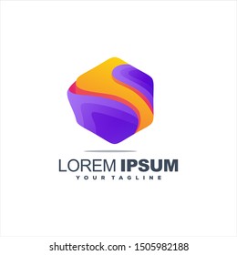 awesome abstract gradient logo design