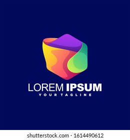 awesome abstract gradient logo design