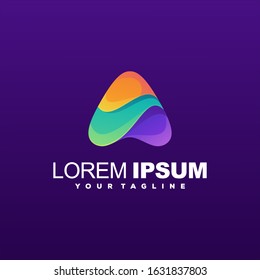 awesome abstract gradient logo design