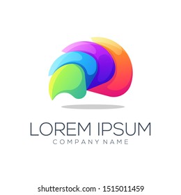 awesome abstract logo design vector colorful