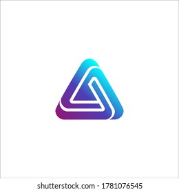 Awesome abstract logo of a triangle or letter A logo, this logo is great for various purposes.