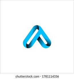 Awesome abstract logo of a triangle or letter A logo, this logo is great for various purposes.