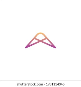 Awesome abstract logo of a triangle or letter A logo, this logo is great for various purposes.