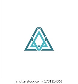 Awesome abstract logo of a triangle or letter A logo, this logo is great for various purposes.