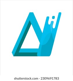 Awesome abstract logo of a triangle or letter A logo, this logo is great for various purposes.