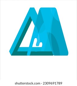 Awesome abstract logo of a triangle or letter A logo, this logo is great for various purposes.