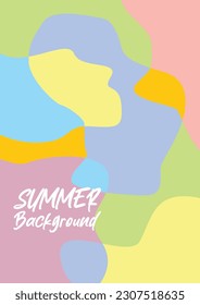 awesome abstract pattern summer background. Colorful vector design for banners, greeting cards, posters, social media.