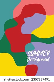 awesome abstract pattern summer background. Colorful vector design for banners, greeting cards, posters, social media.