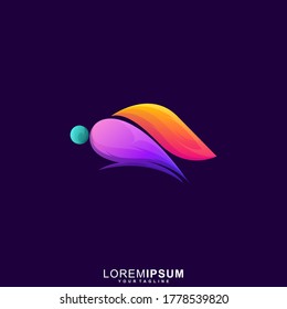 Awesome Abstract Rabbit Premium Logo