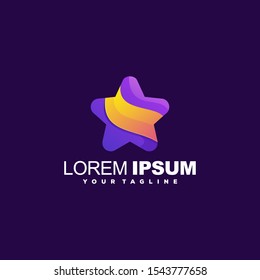 awesome abstract star logo design