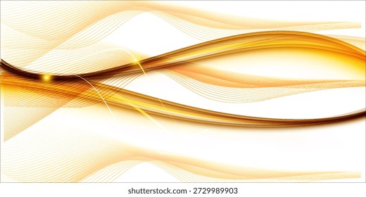 Impresionante diseño de onda amarilla Abstractas