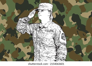 Awesome America Memorial day soldier vector