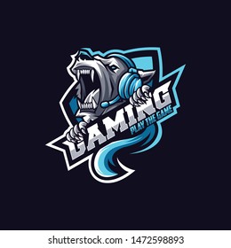 awesome angry dog logo design