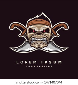 awesome angry pirates logo design