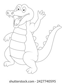 awesome animal coloring page for kids