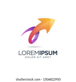 Awesome Arrow Logo Design Illustration