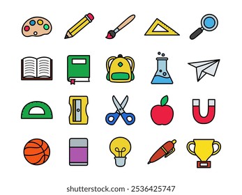 Awesome Back To School Design Icons