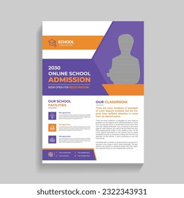 Fantastische Vorlage für das Design von Schulfliegern für Ihre Schule