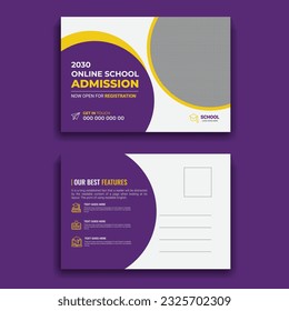 Impresionante Plantilla De Diseño De Tarjetas De Postgrado Para Su Admisión Escolar