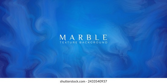 Awesome banner vector gradient blue marbled pattern