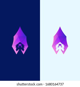 Awesome Bat Premium Logo Vector