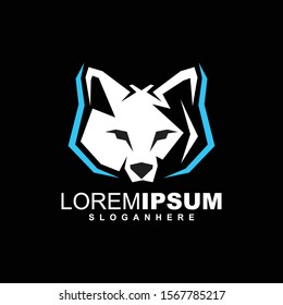 awesome bear logo design vector