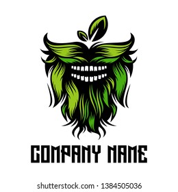 awesome beard logo design for barber