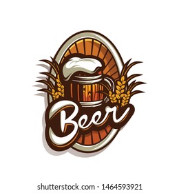 awesome beer logo design illustrion