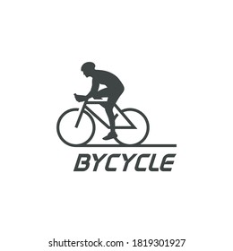 Awesome bicycle silhouette logo design inspiration