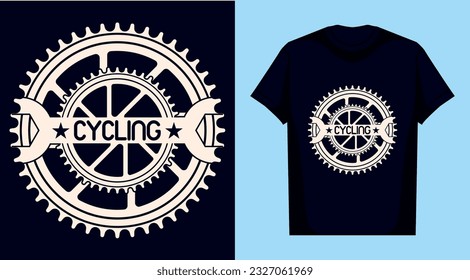
Awesome bicycling t shirt design