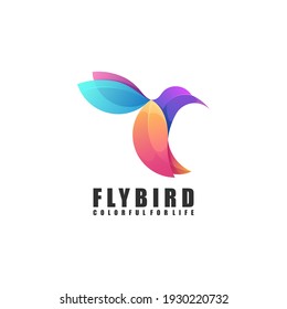 Awesome bird logo Colorful Vector Design