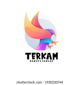 Awesome bird logo Colorful Vector Design