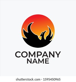 Awesome Black Phoenix Logo for your company