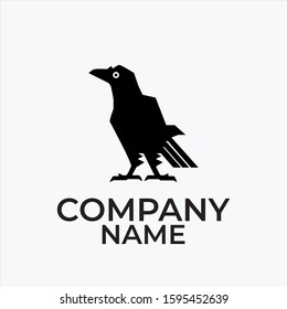 Awesome Black Raven Logo for your company