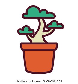 Awesome Bonsai Plant Design Icons