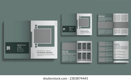 Awesome Brochure or booklet Template for Interior Design 