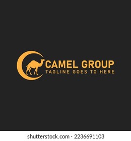 awesome brown camel logo design