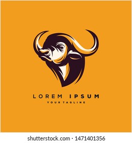 awesome bull head logo design