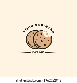 Awesome Business Logo. Creative Choco Cookies Logo. Choco Cookies Logo