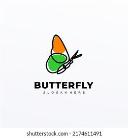 AGRADABLE PLANTILLA DE DISEÑO DE LOGOTIPO DE MARIPOLA