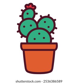 Awesome Cactus Plant Design Icon