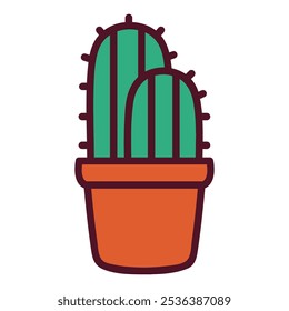 Awesome Cactus Plant Design Icon