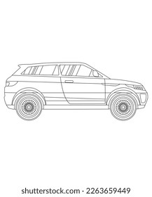 awesome car coloring page for kids