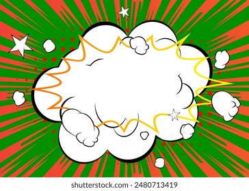 Awesome Cartoon Background, comic book abstract backdrop. Retro vector comics pop art design illustration.