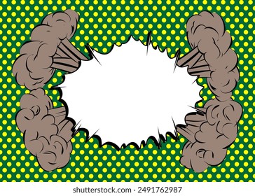 Awesome Cartoon Background, comic book abstract backdrop. Retro vector comics pop art illustration design.