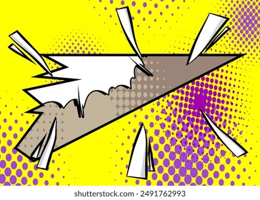 Awesome Cartoon Background, comic book abstract backdrop. Retro vector comics pop art illustration design.