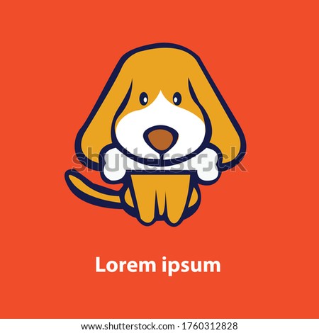AWESOME CARTOON DOG VECTOR PREMIUM